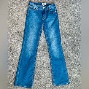 Wax Jean Women's Straight Leg Blue Jeans